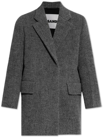 JIL SANDER Wool Coat, Women's, Grey - JIL SANDER - BALAAN 1