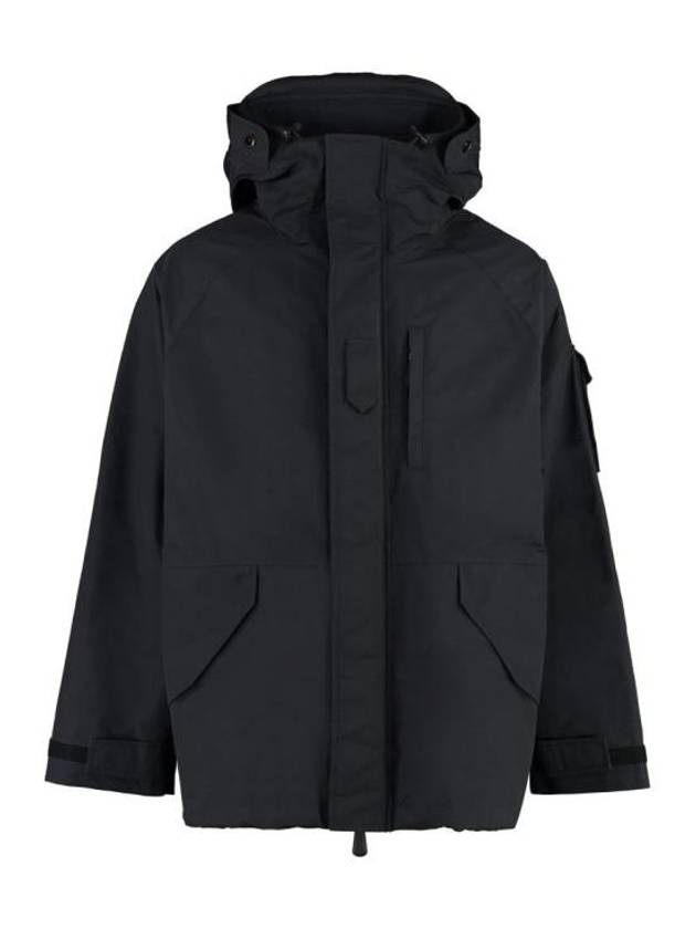 EKD Print Nylon Hooded Parka Black - BURBERRY - BALAAN 1