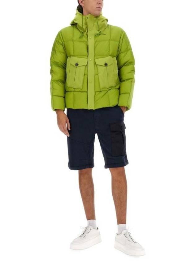 Tempest Combo Down Jacket Green - TEN C - BALAAN 3