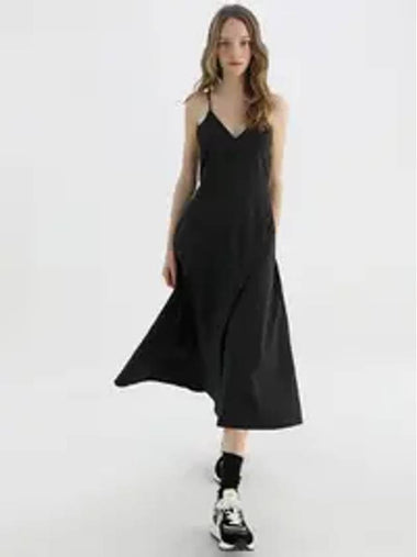 Ribbon Back Long Dress Black - STAY WITH ME - BALAAN 1