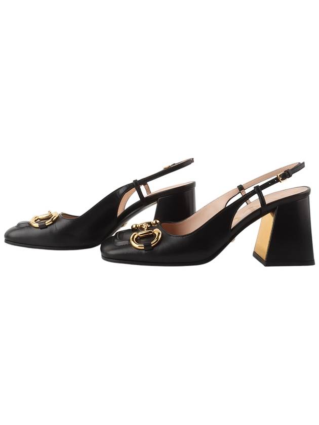 643892 Horsebit mid heel slingback pumps size 36 34285Y - GUCCI - BALAAN 5