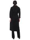 Women's Esturian Virgin Wool Single Coat Black - MAX MARA - BALAAN 6