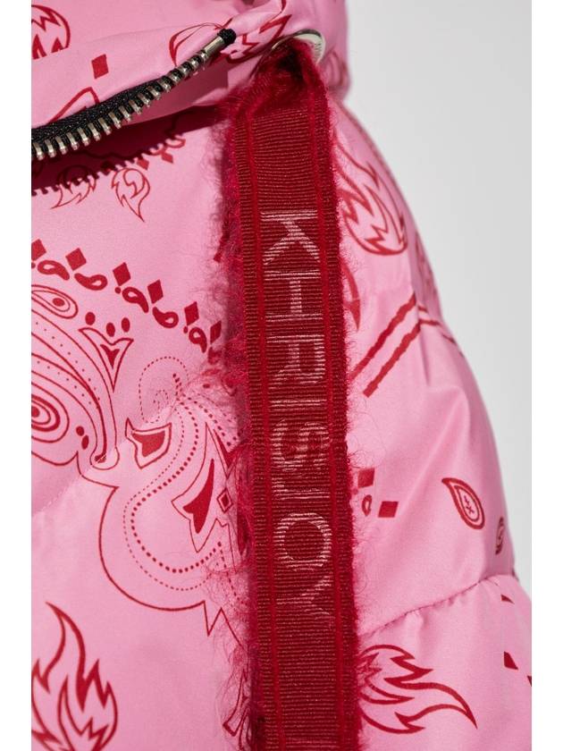 Khrisjoy Down Jacket With Paisley Print, Women's, Pink - KHRISJOY - BALAAN 5