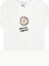 Floating Flower Short Sleeve T-Shirt White - MAISON KITSUNE - BALAAN 4