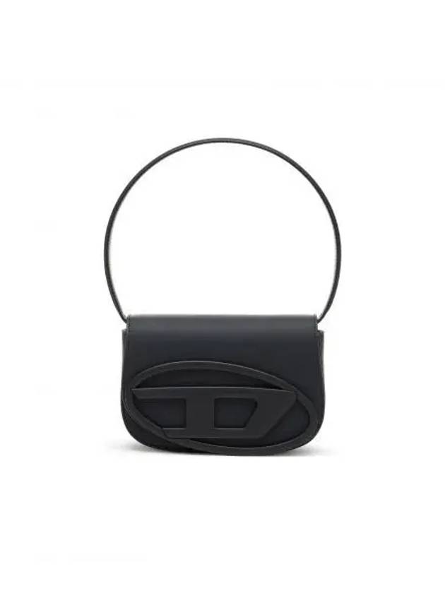 1DR Iconic Matte Leather Shoulder Bag Black - DIESEL - BALAAN 2