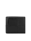 Intrecciato Cassette Half Wallet Black - BOTTEGA VENETA - BALAAN 3