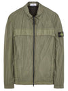 Garment Dyed Crinkle Reps R-NY Jacket Musk Green - STONE ISLAND - BALAAN 1