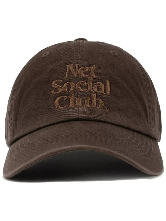 TNT LOGO WASHED CAP IMP DBR - NET SOCIAL CLUB - BALAAN 1