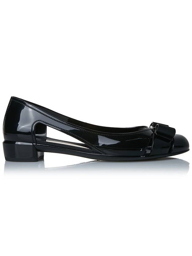 Vara Bow Jelly Ballet Flat Black - SALVATORE FERRAGAMO - BALAAN 3