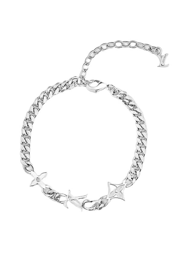 MNG Row Bracelet Silver - LOUIS VUITTON - BALAAN 1