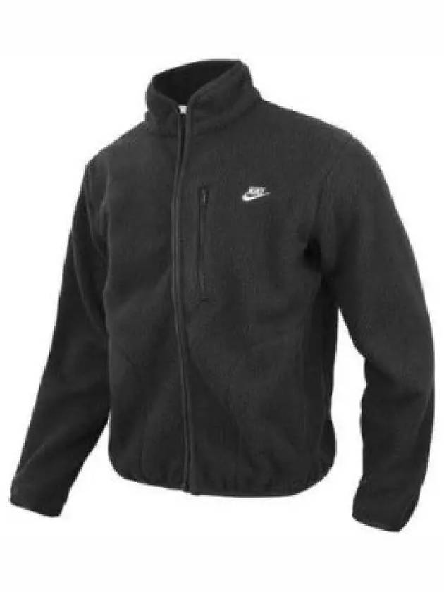 Sportswear Club Fleece Zip-Up Jacket Black - NIKE - BALAAN 1