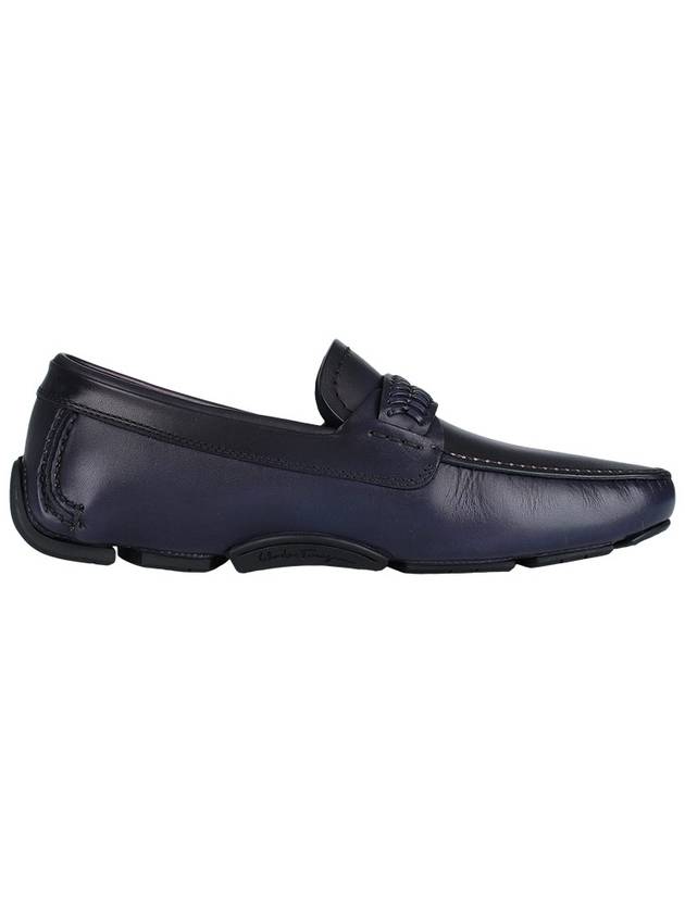 Gancini Ornament Driving Shoes Midnight Blue - SALVATORE FERRAGAMO - BALAAN 5