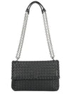 Olimpia Shoulder Bag Black - BOTTEGA VENETA - BALAAN 2