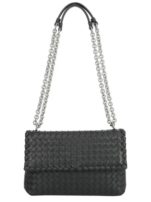 Olimpia Shoulder Bag Black - BOTTEGA VENETA - BALAAN 2