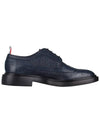 Pebbled Leather Derby Navy - THOM BROWNE - BALAAN 5