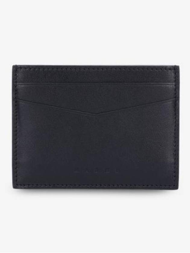 Flat Leather Card Wallet  Black - MARNI - BALAAN 2