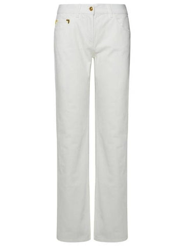 Denim Straight Pants PWYB032R24DEN0030303 White - PALM ANGELS - BALAAN 1