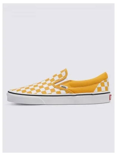 Classic Slip On Color THEORY Checkerboard Golden Glow VN000BVZLSV1 - VANS - BALAAN 2