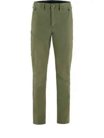 Men's Abisko Trail Stretch Straight Pants Laurel Green - FJALL RAVEN - BALAAN 1