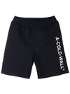 Essential Logo Sweat Short Pants ACWMB118 BLACK - A-COLD-WALL - BALAAN 1