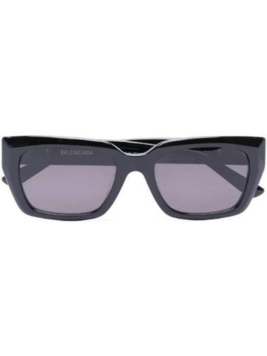 Eyewear Logo Square Frame Sunglasses Black - BALENCIAGA - BALAAN 1