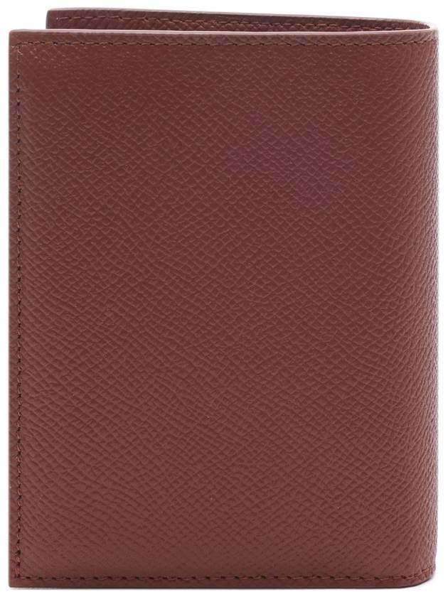 Gancini Compact Half Wallet Brown - SALVATORE FERRAGAMO - BALAAN 5