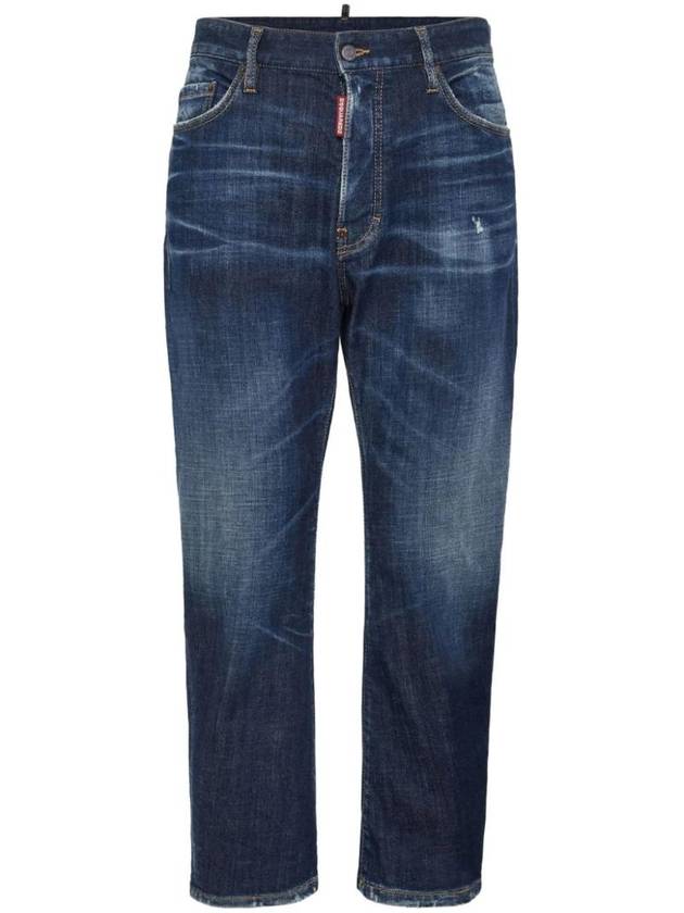 Mid Rise Straight Jeans Navy - DSQUARED2 - BALAAN 1