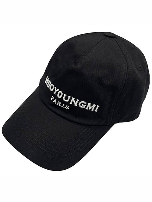 Embroidered Logo Ball Cap Black - WOOYOUNGMI - BALAAN 2