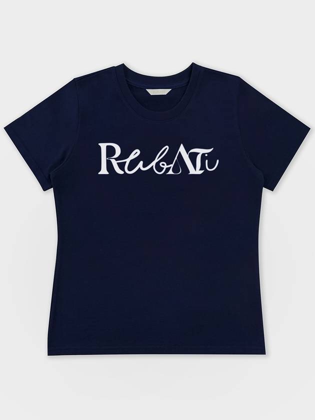 Lettering Logo Tshirt NAVY - RUBATI - BALAAN 7