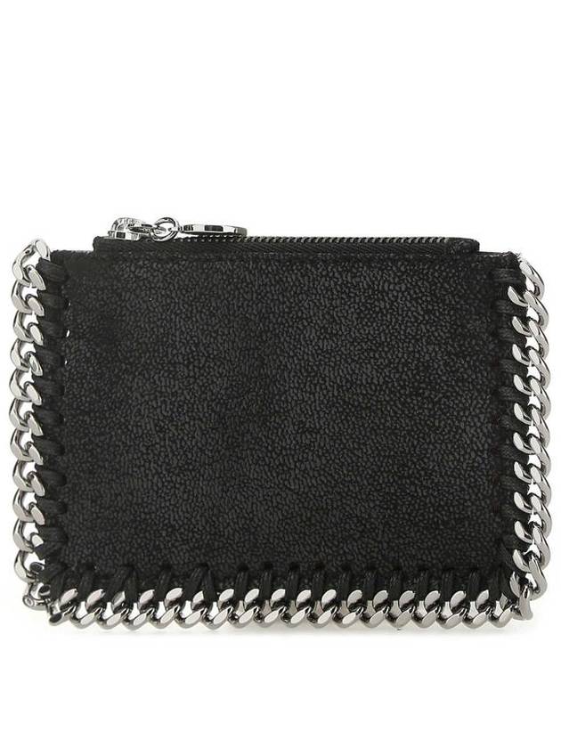 silver Falabella card wallet black - STELLA MCCARTNEY - BALAAN 3