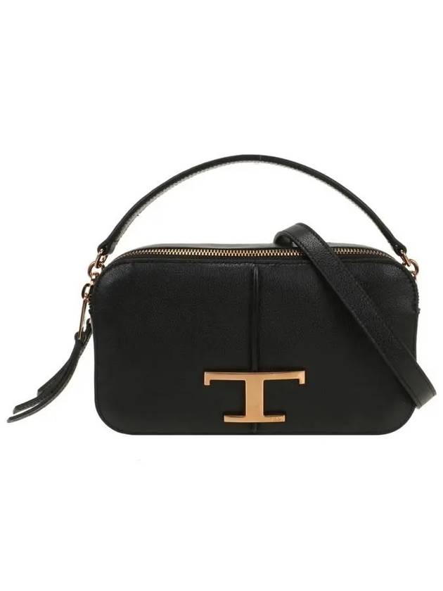 T Timeless Leather Cross Bag Black - TOD'S - BALAAN 2