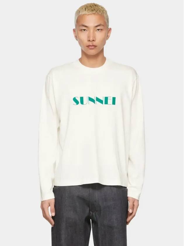 Long sleeve unisex big logo classic long sleeve t-shirt white SN2PXH02AP - SUNNEI - BALAAN 2