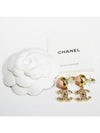 CC Logo Pearl Crystal Drop Earrings Gold - CHANEL - BALAAN 3