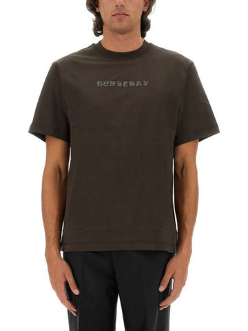 T-SHIRT WITH LOGO - BURBERRY - BALAAN 1