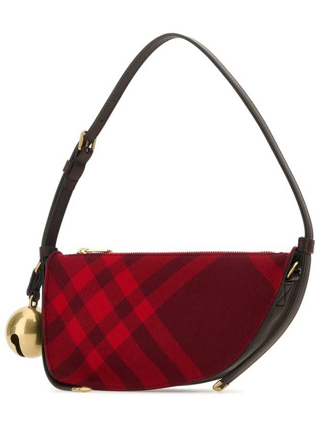 Shield Check Pattern Mini Shoulder Bag Red - BURBERRY - BALAAN 3