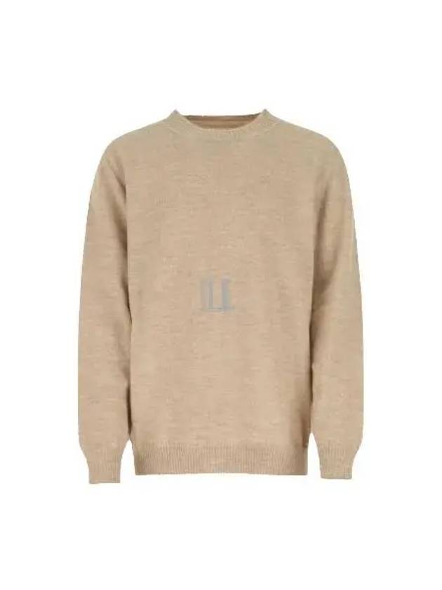 Signature Stitch Crew Neck Wool Alpaca Knit Top Beige - MAISON MARGIELA - BALAAN 2