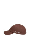 Logo Detail Cotton Ball Cap Brown - JACQUEMUS - BALAAN 2