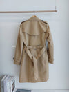 Women's Harbon Half Trench Coat Beige - BURBERRY - BALAAN 3