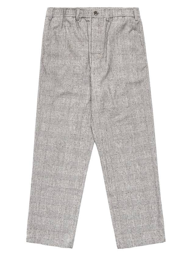 Health Seekers Golfers Wool Check Trousers BEIGE - MALBON GOLF - BALAAN 1