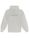 Embroidered Logo Hoodie White - SUNNEI - BALAAN 2