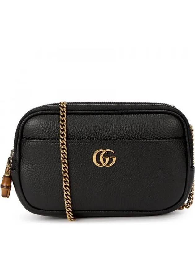 Bamboo Double G Super Mini Bag Black - GUCCI - BALAAN 2