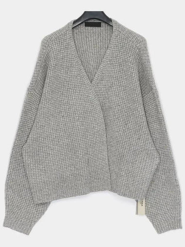 Essential Heavy Wade Overfit Waffle Knit Men s Cardigan 192BT246201F - FEAR OF GOD - BALAAN 1