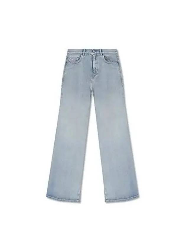 Pants Women s Bootcut Wide Denim Jeans Light Blue - DIESEL - BALAAN 1