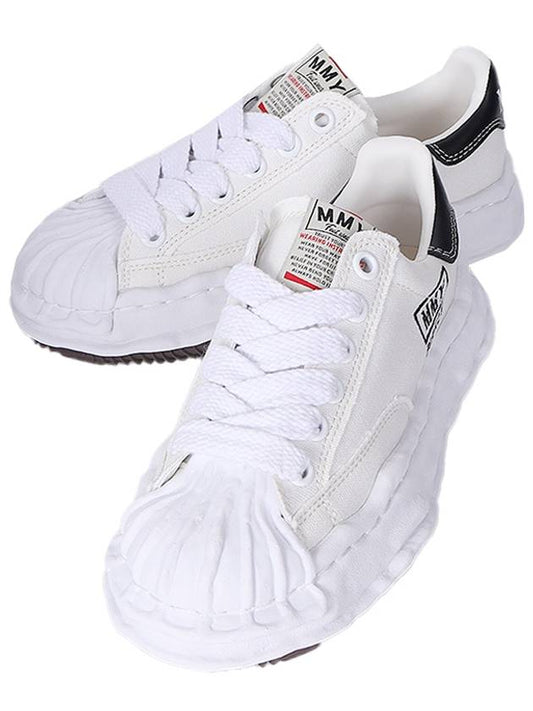 Blakey OG Sole Canvas Low Top Sneakers White - MAISON MIHARA YASUHIRO - BALAAN 2
