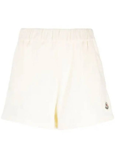 Women's Terrycloth Shorts White - MONCLER - BALAAN 2