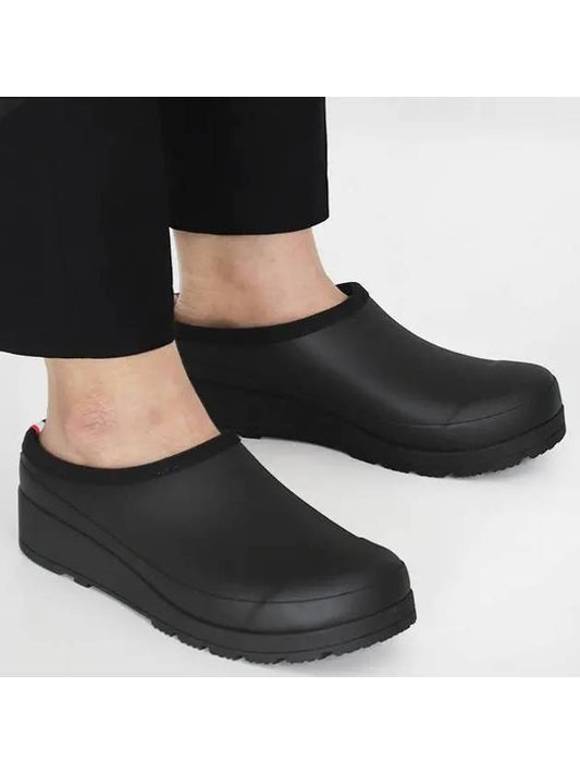 Play Clog Mule Slipon Slippers Black - HUNTER - BALAAN 2