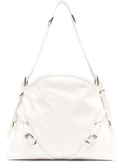 Voyou Medium Leather Shoulder Bag Ivory - GIVENCHY - BALAAN 2