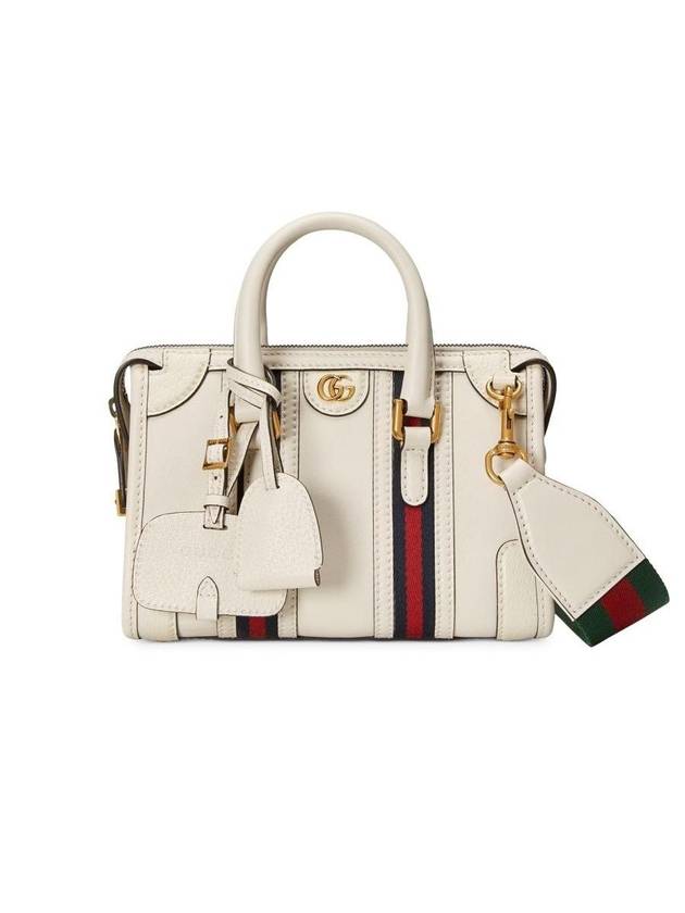 Bauletto Web Striped Tote Bag White - GUCCI - BALAAN 2