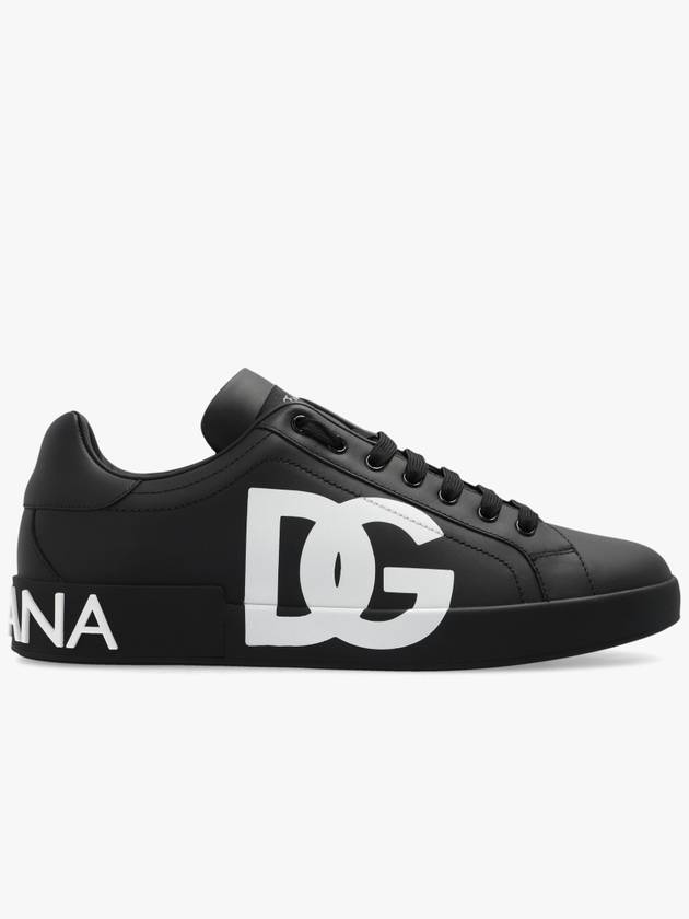 Saint Tropez Calfskin Sneakers Black - DOLCE&GABBANA - BALAAN 2