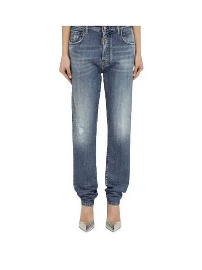 Jennifer Straight Jeans Blue - DSQUARED2 - BALAAN 2